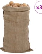 vidaXL Jutové vrecia 30 ks 65x135 cm 100 % juta 340 gsm
