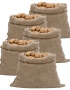vidaXL Jutové vrecia 5 ks 100 x 110 cm 100 % juta 220 g/m²