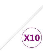 vidaXL Káblové rozvody so sponami Ø20 mm 10 m PVC