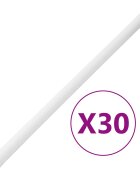 vidaXL Káblové rozvody so sponami Ø30 mm 30 m PVC