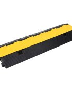 vidaXL Káblový gumený prejazd 2 kanálový 100 cm