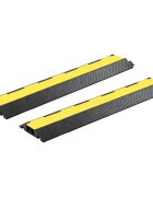 vidaXL Káblový gumený prejazd 2 ks 2-kanálový 1015 cm