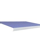 vidaXL Kazetová markíza s motorom modro-biela 400x300 cm