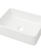 vidaXL Keramické umývadlo biele 41x30x12 cm