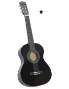 vidaXL Klasická gitara pre začiatočníkov a deti čierna 1/2 34"