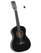 vidaXL Klasická gitara pre začiatočníkov a deti čierna 3/4 39"