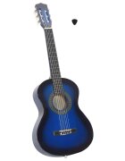 vidaXL Klasická gitara pre začiatočníkov a deti modrá 1/2 34"
