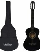 vidaXL Klasická gitara pre začiatočníkov deti s taškou čierna 1/2 34