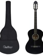 vidaXL Klasická gitara pre začiatočníkov s taškou čierna 4/4 39