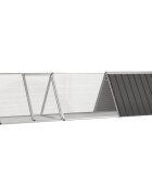 vidaXL Klietka pre králiky antracitová 3025x805x71 cm pozinkovaná oceľ