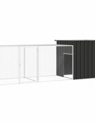 vidaXL Klietka pre kurčatá antracitová 300x91x100 cm pozinkovaná oceľ