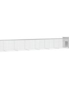 vidaXL Klietka pre kurčatá sivá 700x91x100 cm pozinkovaná oceľ