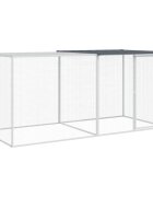 vidaXL Klietka pre kurčatá so strechou antracitová 203x98x90 cm pozinkovaná oceľ