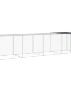 vidaXL Klietka pre kurčatá strecha antracitová 403x98x90 cm poz. oceľ