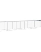 vidaXL Klietka pre kurčatá strecha antracitová 603x98x90 cm poz. oceľ
