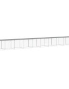 vidaXL Klietka pre kurčatá strecha bledosivá 1003x98x90 cm poz. oceľ