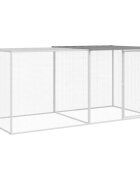 vidaXL Klietka pre kurčatá strecha bledosivá 203x98x90 cm poz. oceľ