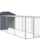 vidaXL Klietka pre kurčatá výbeh antracitová 117x405x123 cm poz. oceľ