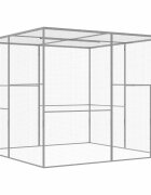 vidaXL Klietka pre mačky 3x3x25 m pozinkovaná oceľ