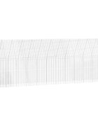 vidaXL Klietka pre sliepky 2 ks Strieborná 600 x 100 x 210 cm