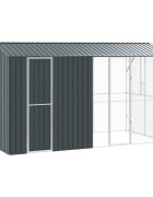 vidaXL Klietka pre vtákov Antracit 430 x 208 x 247 cm Pozinkovaná oceľ