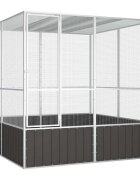 vidaXL Klietka pre vtáky antracit 2135x2175x2115cm pozinkovaná oceľ