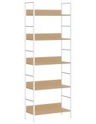 vidaXL Knižnica 5 políc dub 60x276x1585 cm kompozitné drevo