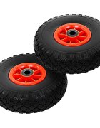 vidaXL Kolesá nakladacieho vozíka 2 ks PU 3.00-4 (260x85)