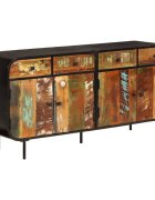 vidaXL Komoda 140x35x70 cm masívne recyklované drevo a kov