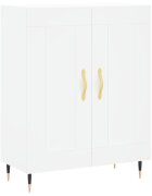 vidaXL Komoda biela 695x34x90 cm kompozitné drevo