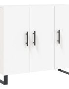 vidaXL Komoda biela 90x34x80 cm kompozitné drevo