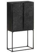 vidaXL Komoda čierna 60x30x120 cm akáciový a mangovníkový masív