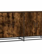 vidaXL Komoda dymový dub 134x35x76 cm kompozitné drevo