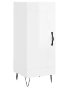 vidaXL Komoda lesklá biela 345x34x90 cm spracované drevo