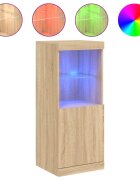 vidaXL Komoda s LED svetlami dub sonoma 41x37x100 cm