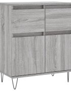vidaXL Komoda sivý dub sonoma 60x35x70 cm spracované drevo