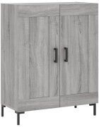 vidaXL Komoda sivý dub sonoma 695x34x90 cm kompozitné drevo