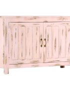vidaXL Komoda svetloružová 110x35x70 cm masívne mangovníkové drevo