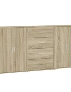 vidaXL Komody 3 ks dub sonoma 60x31x84 cm kompozitné drevo