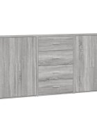vidaXL Komody 3 ks sivé sonoma 60x31x84 cm kompozitné drevo