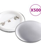 vidaXL Komponenty na výrobu odznakov 500 sád 37 mm