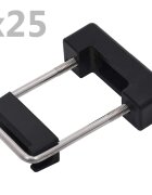 vidaXL Konektor v tvare U s plastom pre plotový stĺpik 60x40 mm 25 sád