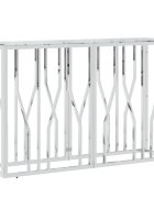 vidaXL Konferenčný stolík 110x30x40 cm nehrdzavejúca oceľ a sklo