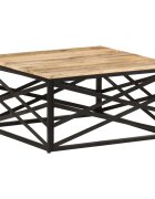 vidaXL Konferenčný stolík 68x68x35 cm mangový masív