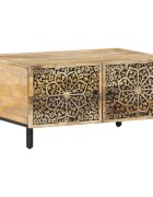 vidaXL Konferenčný stolík 80x50x40 cm mangový masív