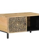 vidaXL Konferenčný stolík 80x50x40 cm mangový masív
