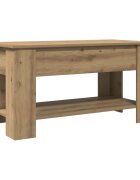 vidaXL Konferenčný stolík Artisan Dub 101x49x52 cm Konštrukčné drevo