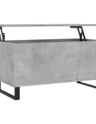 vidaXL Konferenčný stolík betónovosivý 90x445x45 cm spracované drevo