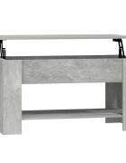 vidaXL Konferenčný stolík betónový sivý 101x49x52 cm spracované drevo