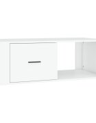 vidaXL Konferenčný stolík biely 100x505x35 cm spracované drevo